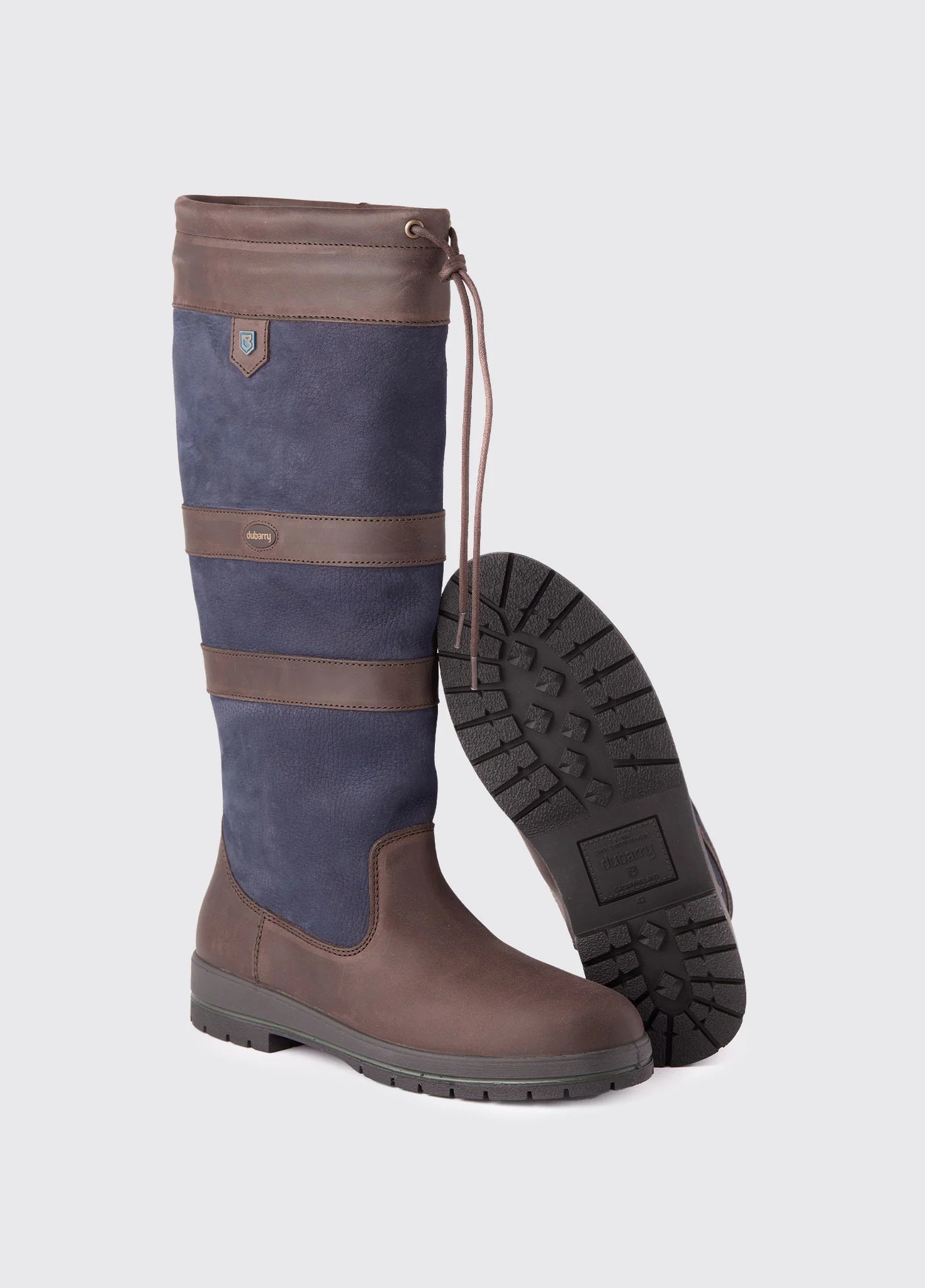 Galway Country Boot - Navy/Brown